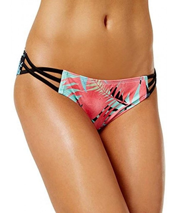 Women's Stunner Strappy Hipster Bikini Bottom - Black Multi - CM182H89WA0 $18.79-Bottoms