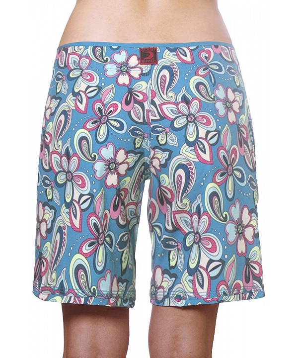 Women's 4-Way Stretch 9" Swim Shorts Boardshorts - Aqualani - CO189UOGXCG $37.39-Board Shorts