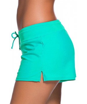 Women's Swimwear Boardshort Tankini Swimsuit Bottom Beach Swimwear Trunks Briefs Inner Lining - Green - CO18CUEAQN4 $11.98-Bo...