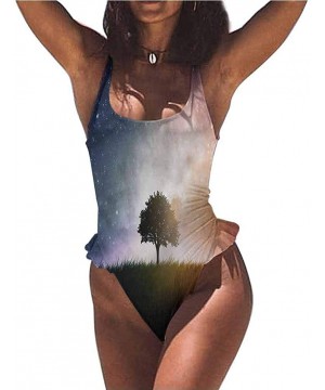 Sexy Adjustable Bikini Space- Solar System with Planets for You or As A Gift - Multi 12-one-piece Swimsuit - CP19E753G83 $46....