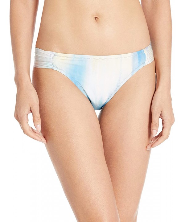 Women's Shirred Side Sash Low-Rise Hipster Bikini Bottom - Multi//Its a Wash - CQ18SKSA08T $17.14-Bottoms