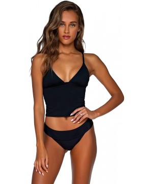 Shoreline Pant Bikini Bottom Swimsuit - Midnight - CA193Q9EC8S $38.30-Tankinis