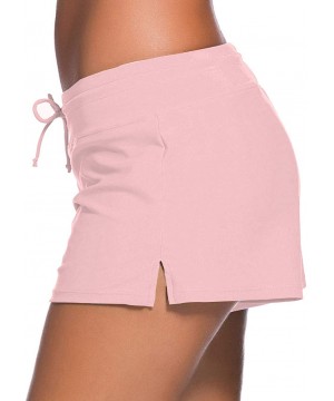 Board Shorts Women's Swimswear Tankini Swim Briefs Swimsuit Bottom Boardshorts Beach Trunks Size Improved light Pink - CW18YZ...