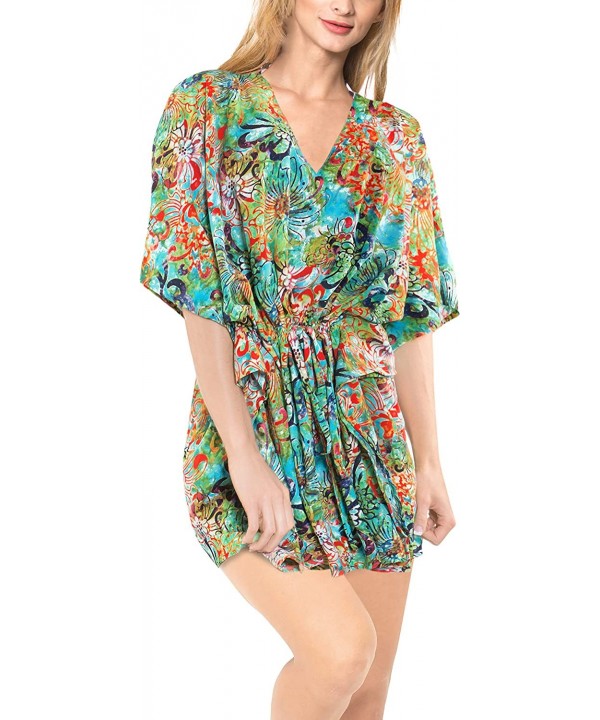 Women's Bathing Suit Cover Up for Beach Pool Swimwear Drawstring C - Multicolor_k525 - C417Y53SQ97 $25.20-Cover-Ups