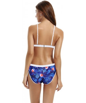 Women's Foral Triangle Bikini Bathing Suits - Amazonia - CB12FZ1L25H $23.12-Sets