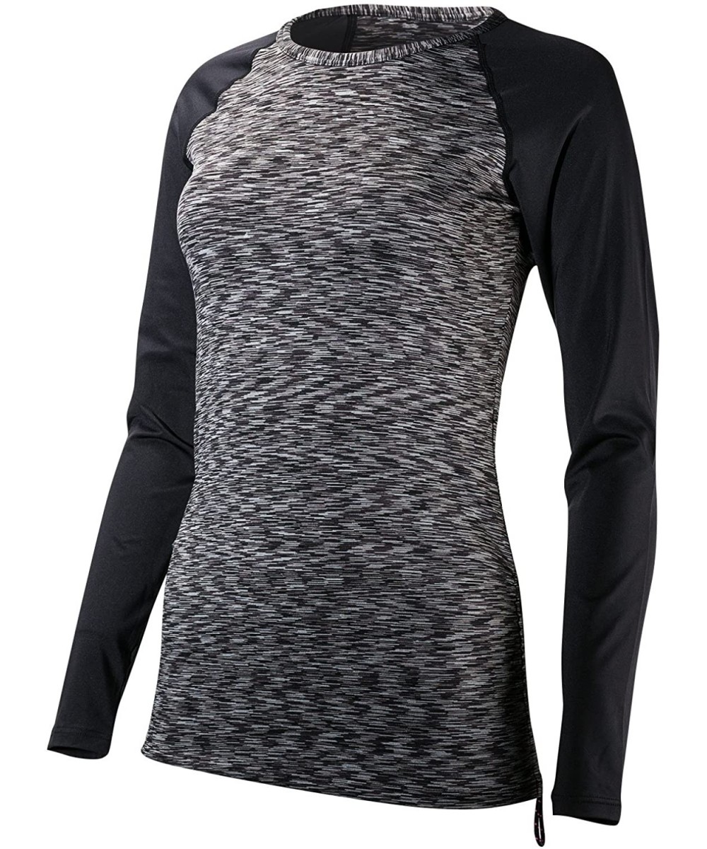 Sport Women's Sonoma Long Sleeve Swim Shirt - Black-001 - CC11S6M97OL $31.47-Racing