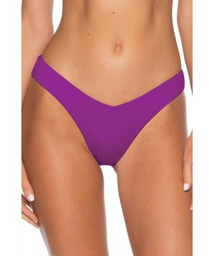 Women's Color Code Brazilian Bikini Bottom - Dahlia - C0198OGY9CQ $52.38-Bottoms