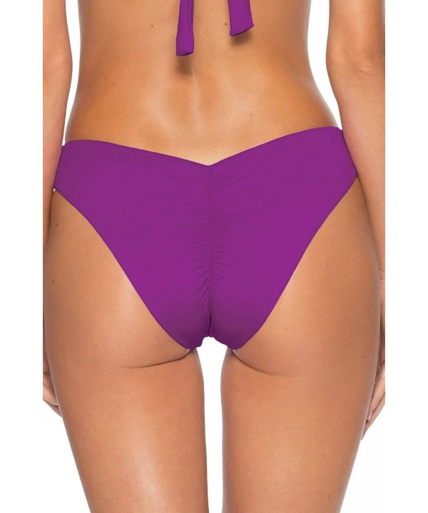 Women's Color Code Brazilian Bikini Bottom - Dahlia - C0198OGY9CQ $52.38-Bottoms