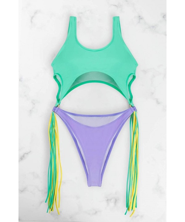 Women's Sexy One Piece Swimsuits Bikini Bathing Suit - 03-green - C118R5Y78RA $17.39-One-Pieces