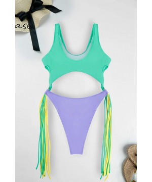 Women's Sexy One Piece Swimsuits Bikini Bathing Suit - 03-green - C118R5Y78RA $17.39-One-Pieces