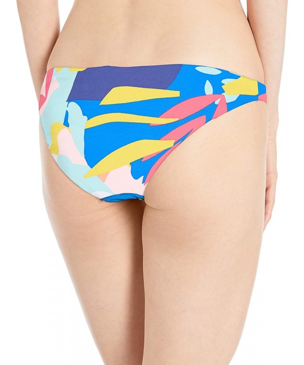 Women's Flirt Reversible Signature Cut Bikini Bottom Swimsuit - Vacation Nation Blue Geo/Stripe - CF18OLDINTE $56.33-Bottoms