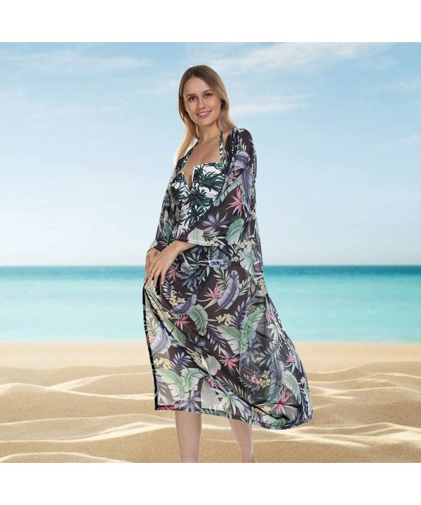 Cover ups for Swimwear Women Bathing Suit Cover ups Women Cardigan Beach Blouses Kimono Long Bikini Cover Up Bbcl - CG1947MZW...