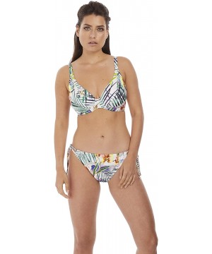 Playa Blanca Plunge Bikini Top - Multi - C918WY8XHLL $35.36-Tops