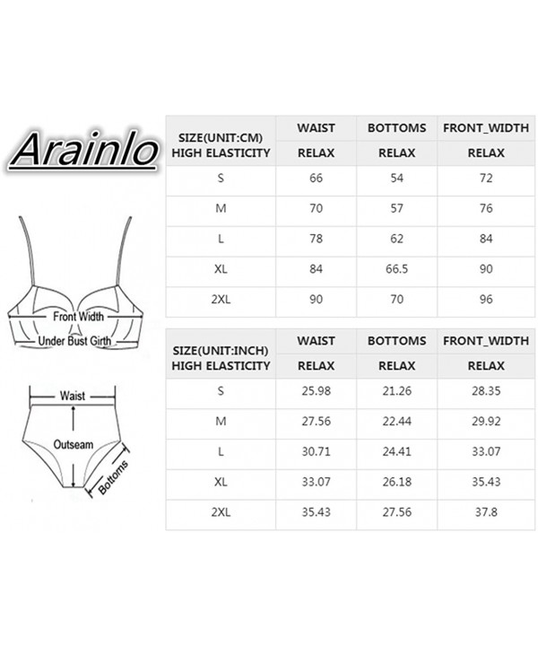 Women's High Waist Bikini Set Solid Color Bathing Suit Adjustable Strap Two Piece Swimwear Sport Bikini B sky Blue - CO18QHON...