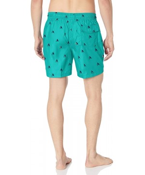 Men's Jetty Geo Volley Swim Trunk - Regatta Green - CK12N323W8O $13.09-Trunks