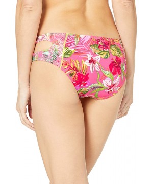 Women's Cut Out Hipster Bikini Swimsuit Bottom - Pink//Flor-all Or Nothing - C518I3T5XYN $23.06-Sets