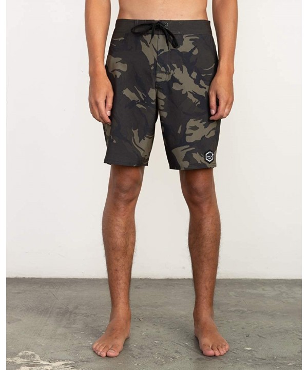 Men's Islands Va 19" Boardshort - Dark Military - CC18C0W45QD $49.33-Board Shorts