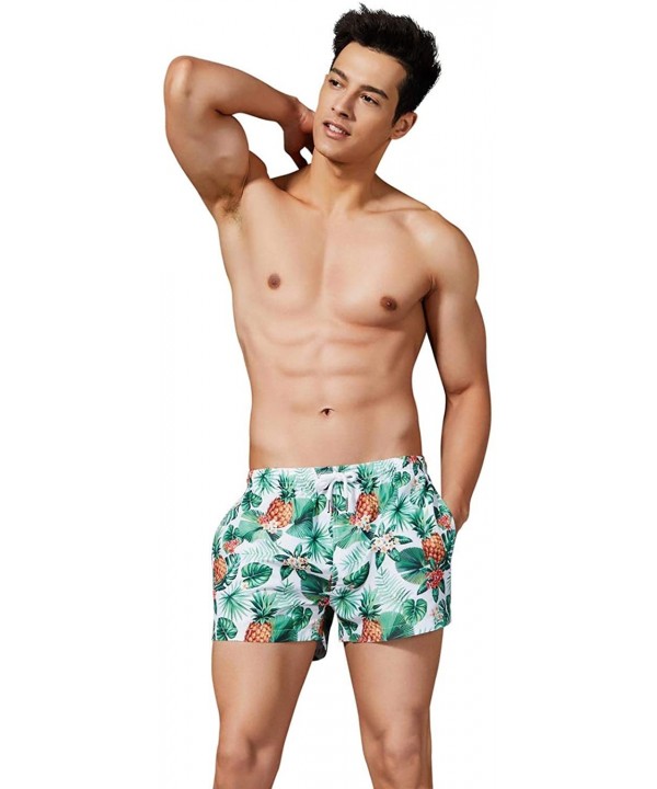 Mens Sports Board Beach Surf Shorts - 91302 Green - C018SKTOR3Q $21.12-Board Shorts