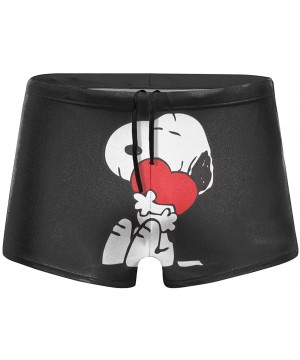 Flying Doraemon Men's Boxer Swim Shorts for Men Teens Boys Sons Swim Pool Beach Gifts - Snoopy Holds Heart - CV1983Z3IMX $26....