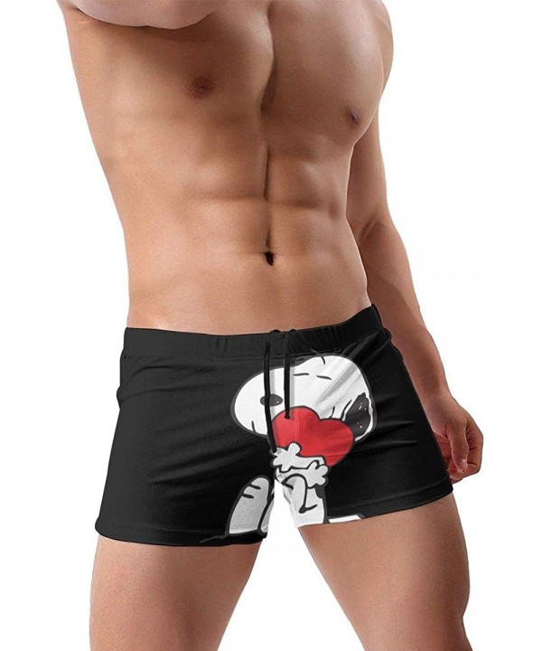 Flying Doraemon Men's Boxer Swim Shorts for Men Teens Boys Sons Swim Pool Beach Gifts - Snoopy Holds Heart - CV1983Z3IMX $26....