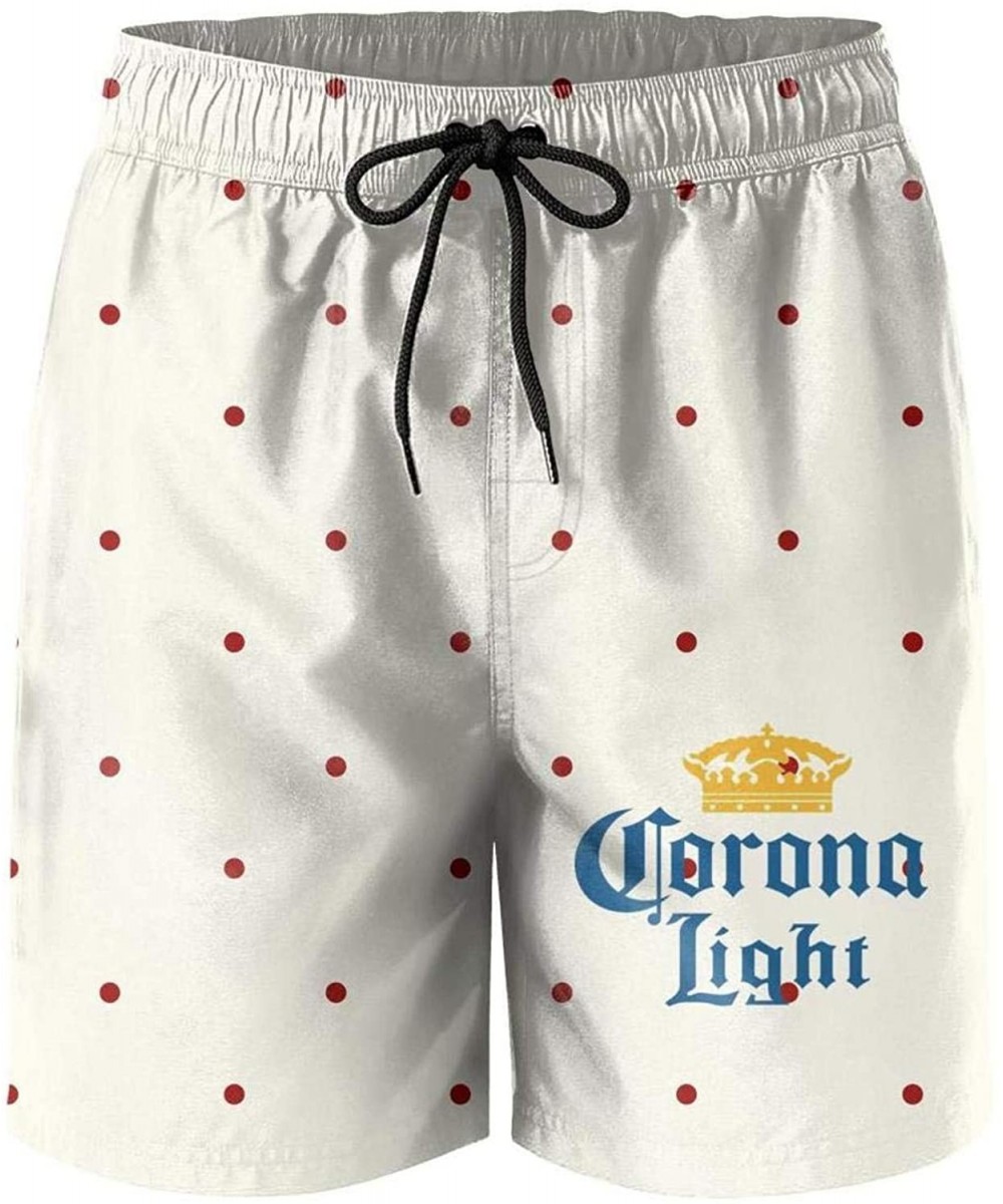 Men's Beach Shorts Coors-Banquet- Summer Quick Dry Swimming Pants - White-109 - C618XEDSI6U $33.97-Board Shorts