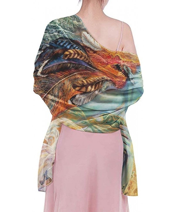 Women Fashion Shawl Wrap Summer Vacation Beach Towels Swimsuit Cover Up - Fairy Angel Art Colorful - CX190HINCU9 $27.01-Cover...