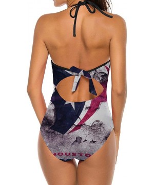 Carolina Panthers Women's Sexy Swimwear Backless Push Bikini Set Two-Piece Swimsuit - Color1-20 - C7199G0SXQG $30.08-Sets