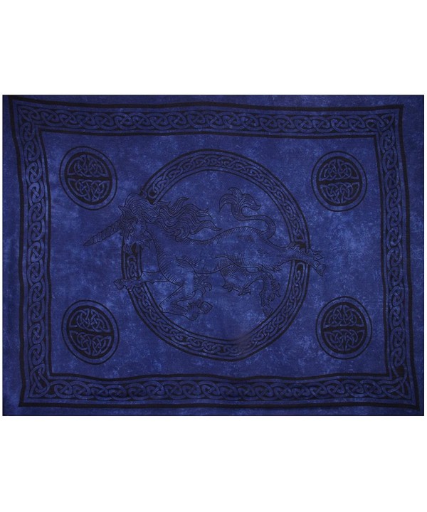 Sarong- Celtic - Unicorn - Assorted Blue Shades- Flaw- Reduced - CT111I9YLTF $15.07-Cover-Ups