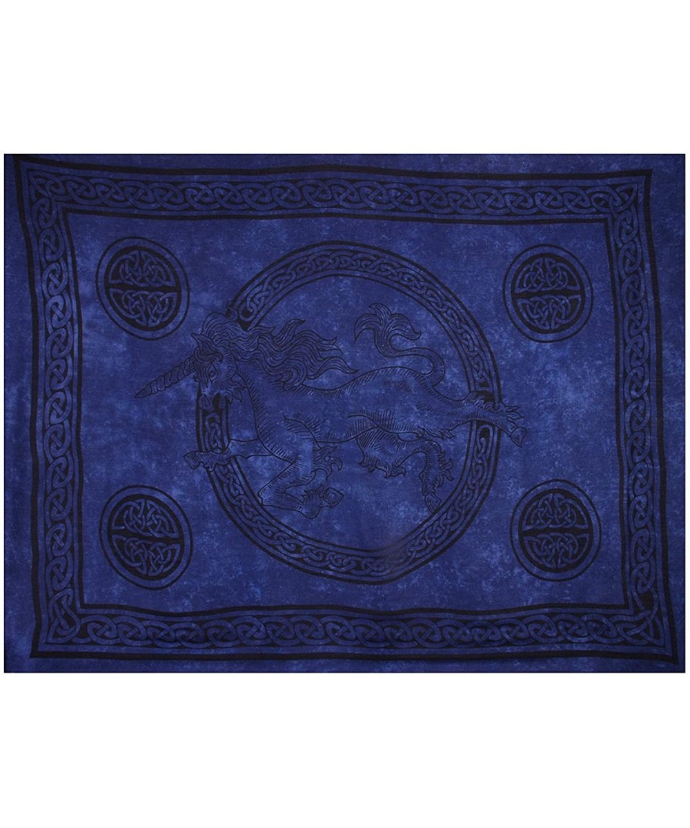 Sarong- Celtic - Unicorn - Assorted Blue Shades- Flaw- Reduced - CT111I9YLTF $15.07-Cover-Ups