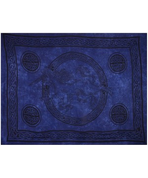 Sarong- Celtic - Unicorn - Assorted Blue Shades- Flaw- Reduced - CT111I9YLTF $15.07-Cover-Ups