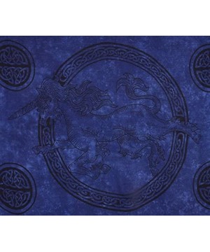 Sarong- Celtic - Unicorn - Assorted Blue Shades- Flaw- Reduced - CT111I9YLTF $15.07-Cover-Ups