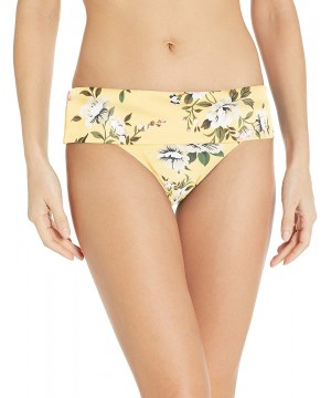 Women's Powerhouse Banded Swimsuit Bikini Bottom - Island in the Sun Yellow - CH18N8OE0EN $31.12-Bottoms