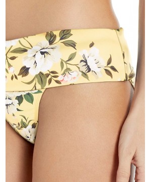 Women's Powerhouse Banded Swimsuit Bikini Bottom - Island in the Sun Yellow - CH18N8OE0EN $31.12-Bottoms