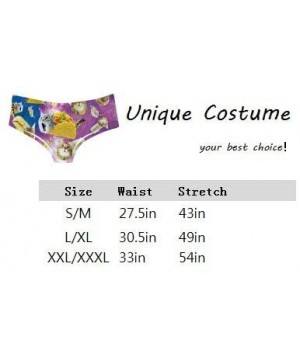 Women's Panties Underwear Shorts 3D Printed Sexy Animal Pattern Sleep and Casual Stretch Super XXX-Large Size Multi-Pack - 32...