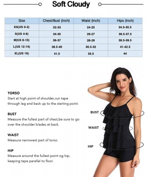 High Waisted Swimsuits for Women Halter Two Piece Bathing Suits Push Up Bikini Top Lace Up Swimwear - Black - C918UN07ODG $22...