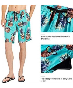 Men Beach Shorts Cool Surf Beachwear Beach Pants - Halloween Gothic Burning Skull Flaming Pattern 3 - CE1900ROGHO $23.91-Boar...