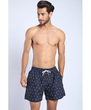 Mens Swim Trunks Quick Dry Beach Short Boardshorts for Men with Mesh Lining - 801 Black - CO18E0KD3YM $16.33-Board Shorts