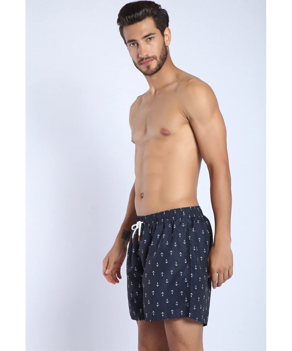 Mens Swim Trunks Quick Dry Beach Short Boardshorts for Men with Mesh Lining - 801 Black - CO18E0KD3YM $16.33-Board Shorts