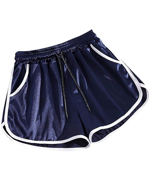 Womens High Waist Yoga Shorts Workout Running Athletic Shorts Non See-Through Bike Pants - Blue-1 - C3190U4XQOS $15.23-Board ...