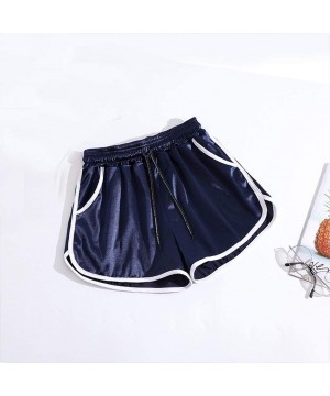 Womens High Waist Yoga Shorts Workout Running Athletic Shorts Non See-Through Bike Pants - Blue-1 - C3190U4XQOS $15.23-Board ...