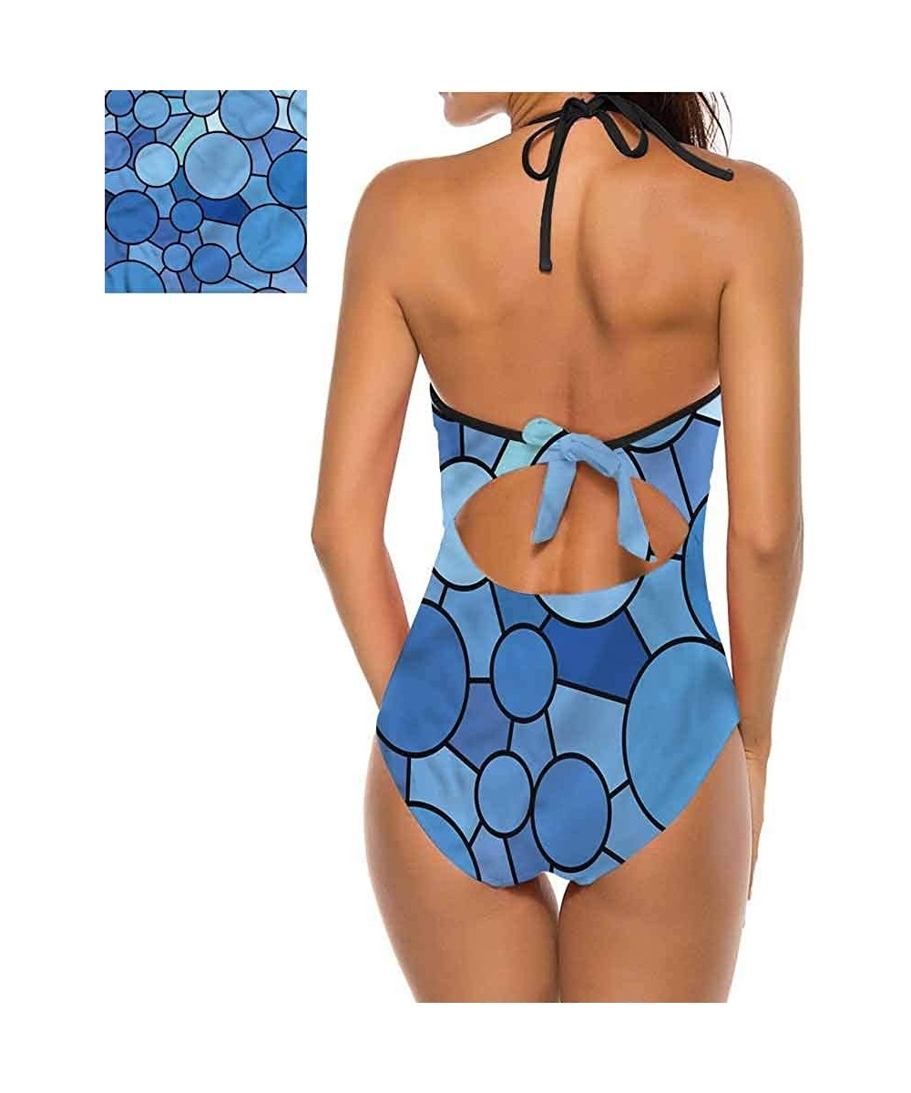 Halter Swimsuits Jean Pattern on Denim Color Make You Feel Fun and Sexy - Multi 28 - CH190X5IK3Q $29.82-Tops