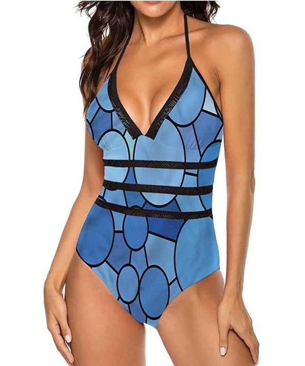 Halter Swimsuits Jean Pattern on Denim Color Make You Feel Fun and Sexy - Multi 28 - CH190X5IK3Q $29.82-Tops