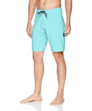 Men's Lido Solid Mod Stretch 20" Boardshort - Bright Turquoise - CW18635TCT3 $25.22-Board Shorts