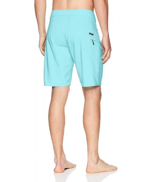 Men's Lido Solid Mod Stretch 20" Boardshort - Bright Turquoise - CW18635TCT3 $25.22-Board Shorts