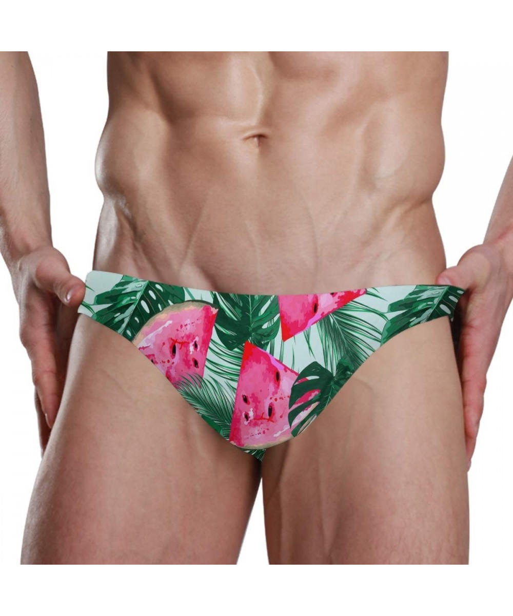 Men Sexy Bikini Swimsuit Swimwear Flowers Plant Briefs S 2031360 - 2031365 - CE196YSCM88 $23.43-Briefs