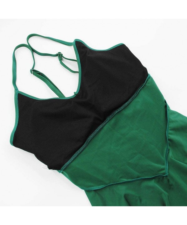 Two Piece Swimwear Pleated Three-Layer Ruffle Swimsuit Set Fashion Bathing Suit Summer Split Beachwear - Green - CP18TROWD57 ...