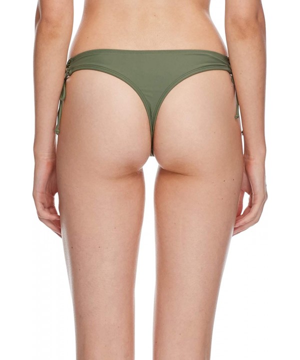 Women's Smoothies Isla Solid Cheeky Coverage Bikini Bottom Swimsuit - Cactus - CR18HW2C2H3 $49.45-Sets