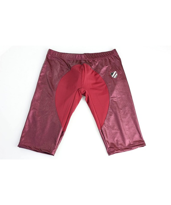 Men's Fashion Breathable Mesh Elastic Training Shorts Swim Trunks Beach Pants 2240 - Red - CC18GD45THR $15.61-Trunks