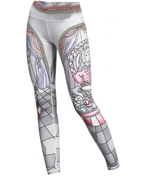 Yoga Pants for Womens- Running Sport Gym Stretch Workout Printed Fitness Control New Legging Trousers - J - CB18NN9H7IZ $20.8...