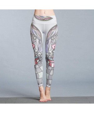 Yoga Pants for Womens- Running Sport Gym Stretch Workout Printed Fitness Control New Legging Trousers - J - CB18NN9H7IZ $20.8...